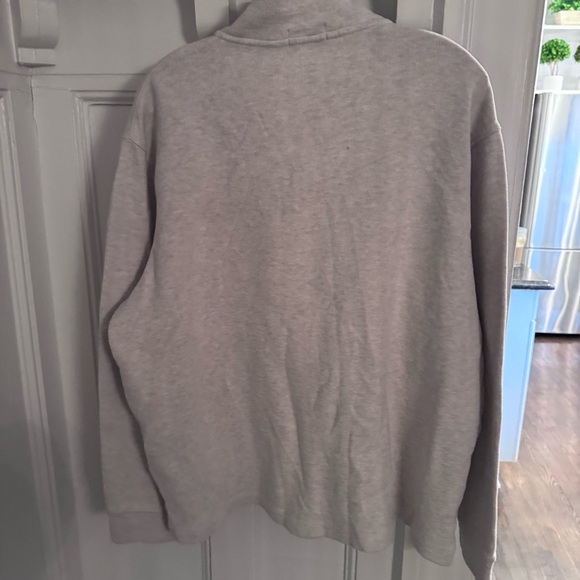 POLO RALPH LAUREN BEIGE PONY 1/4 ZIP SWEATER Sz XL - Picture 5 of 11